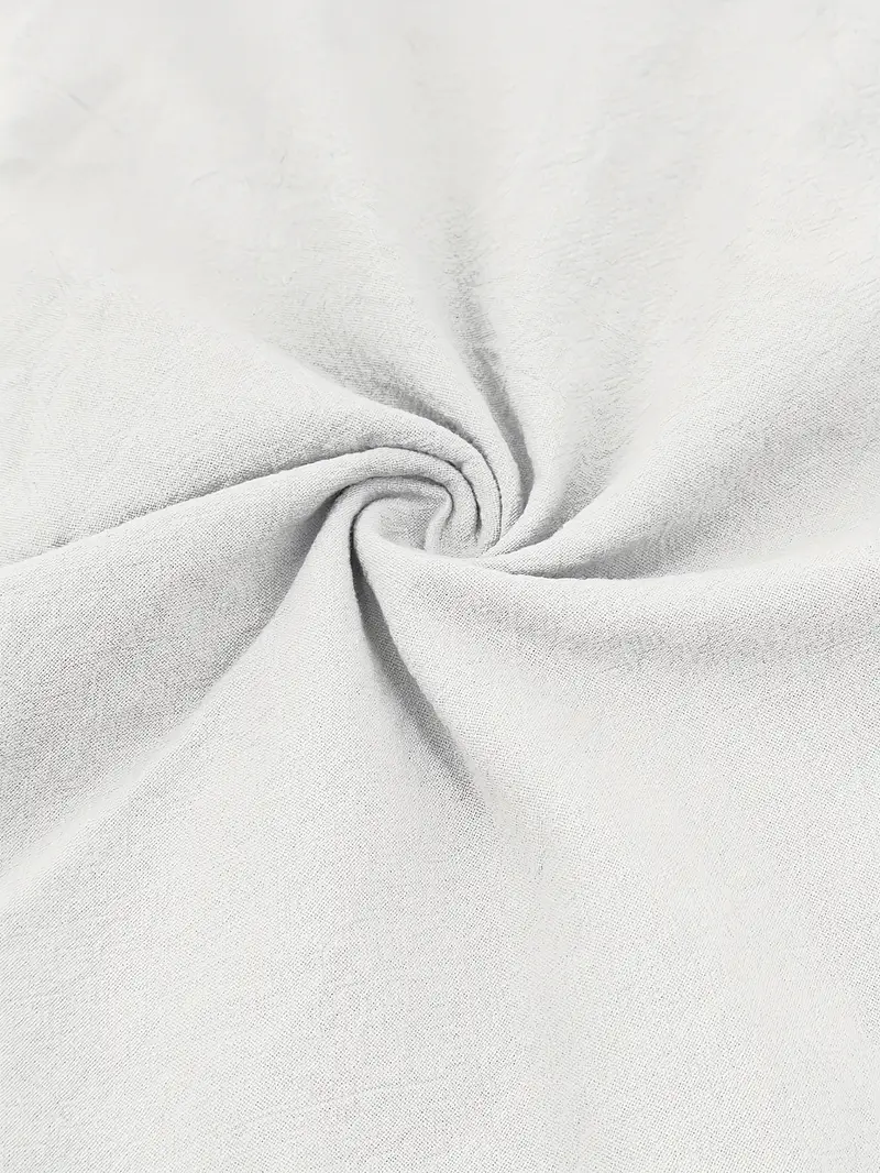 mens elegant linen v neck long sleeve t shirt with cross strap detail breathable regular fit for casual outdoor evening wear spring summer fall versatile top casual wear tee tshirt linen fabric t shirts Product details 15