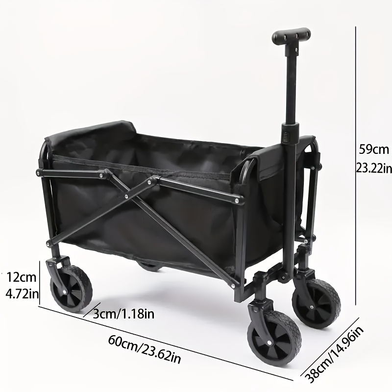 TEMU 220lbs-680lbs Collapsible Foldable Wagon Cart, Heavy Duty Utility Garden Cart With Wheels For Beach, Lawn, Sports, Camping