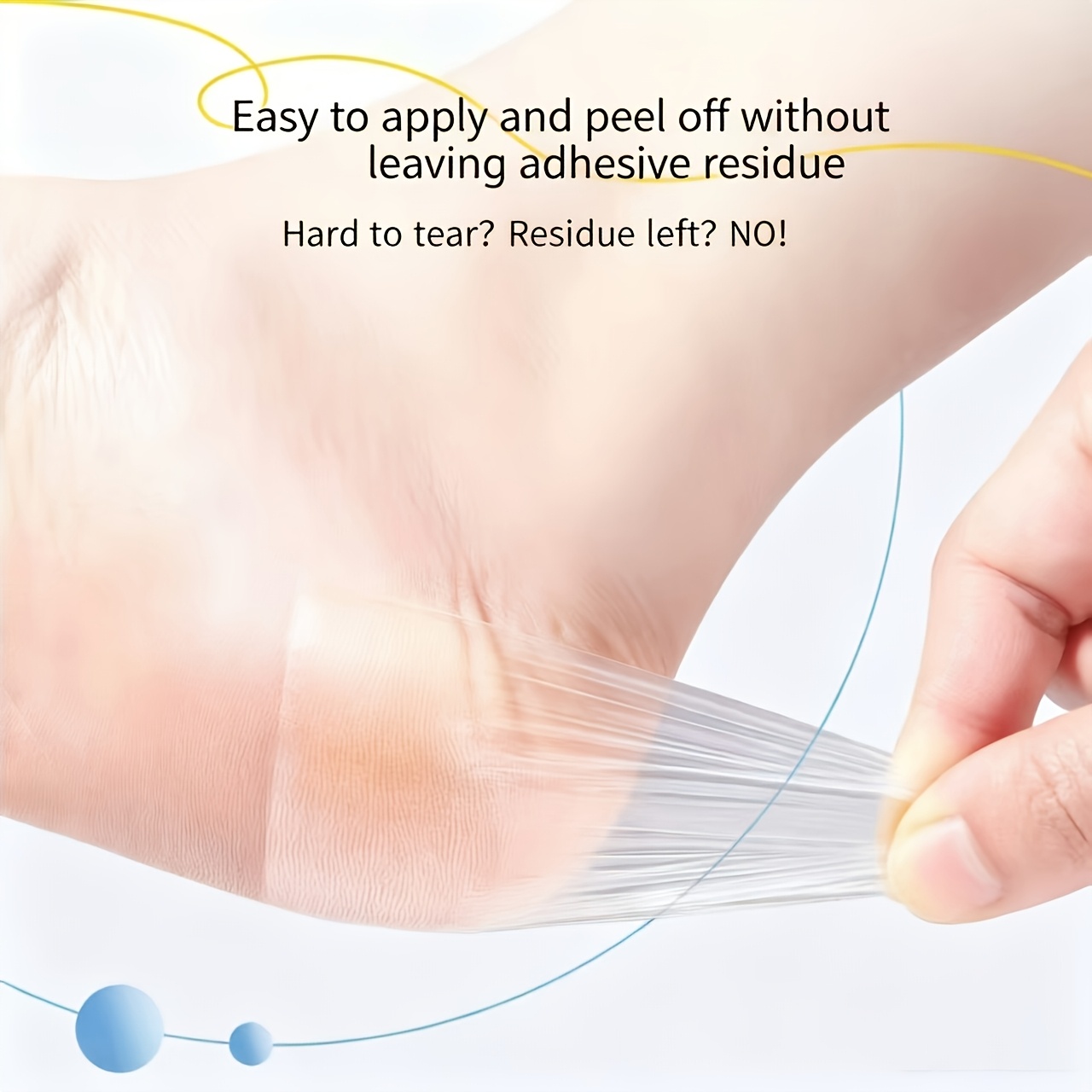 5 Pair Soft PVC Material Invisible Hydrating Heel Patches