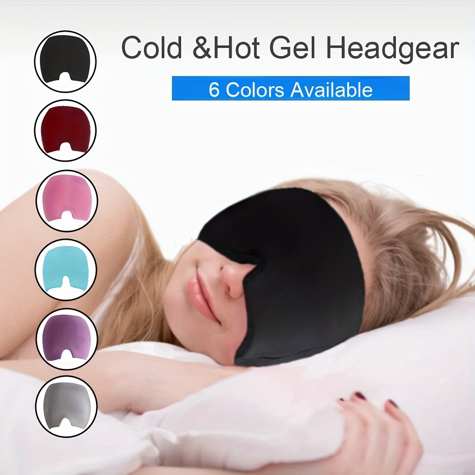 

1pc Casque Gel Froid & Chaud pour Se Détendre, Masque Gel Relaxant Chaud et Froid pour Se Détendre - Le Meilleur Cadeau pour Votre Famille