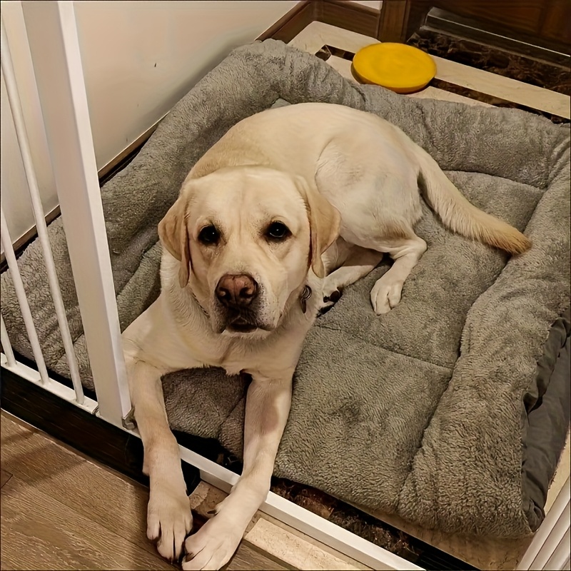 Extra Large Plush Dog Bed Sofa | Ultra Soft, 8-Panel, Extra Large Plush Dog Bed Sofa | Ultra Soft, Thick Polyester Pet Cushion with Non-Slip Bottom | Comfortable Rectangular Sofa Bed for Small to Large Dogs and Cats