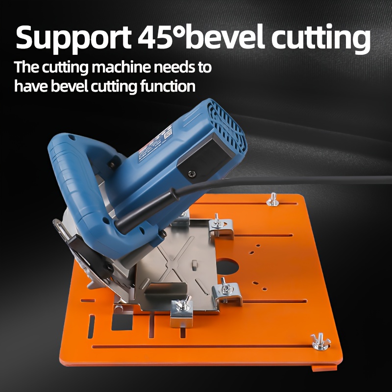 1pc universal cutting machine base plate kit 28 x 25cm woodworking circular saw bottom board 5mm thickness with laser scale adjustable positioning guide woodworking aid tool Product details 4