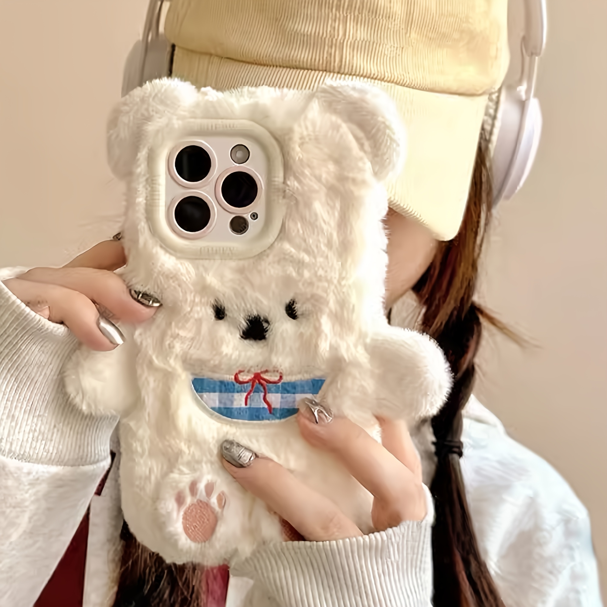 

Autumn/winter Plush Mobile Phone Case For 15 14 11