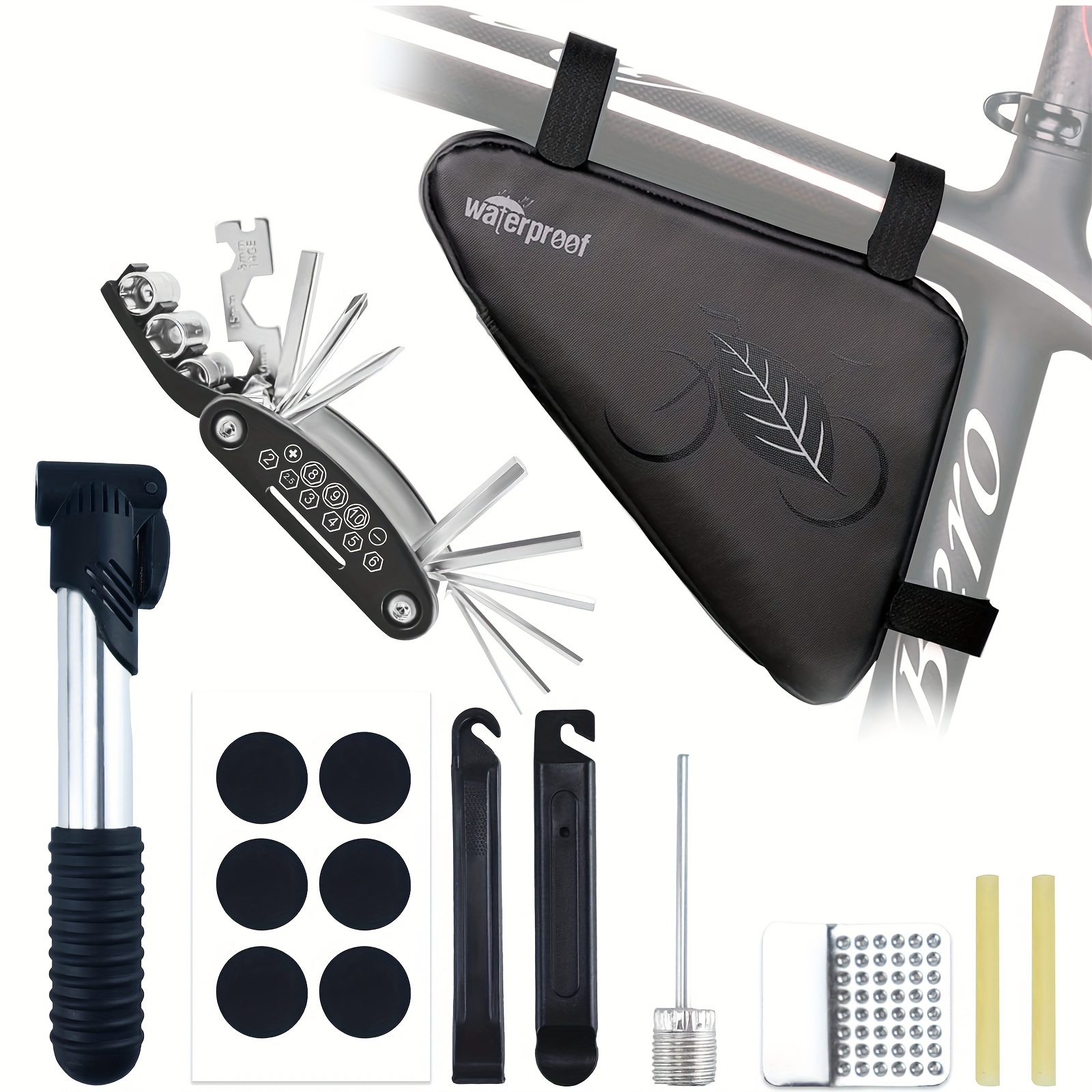 bike bag, water-resistant bike pouch, cycling accessories pack - Main Image