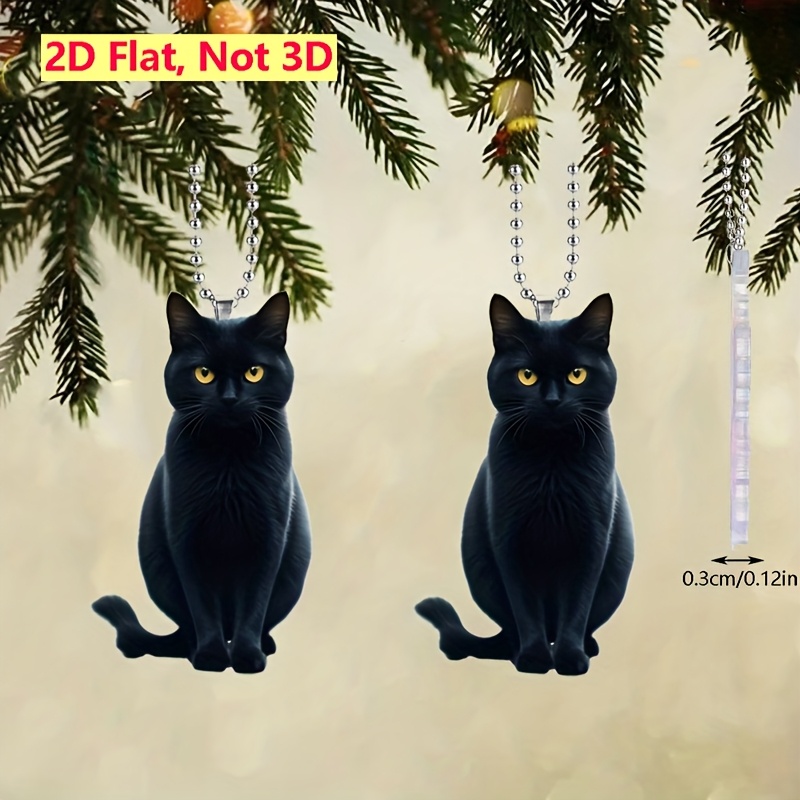 TEMU 2D Piatto, 2 Pezzi Pendenti Acrilici - Decorazioni Appese a Tema Animali Vivaci, per Decorazioni Festive per la Casa, Charm per , Accessori per