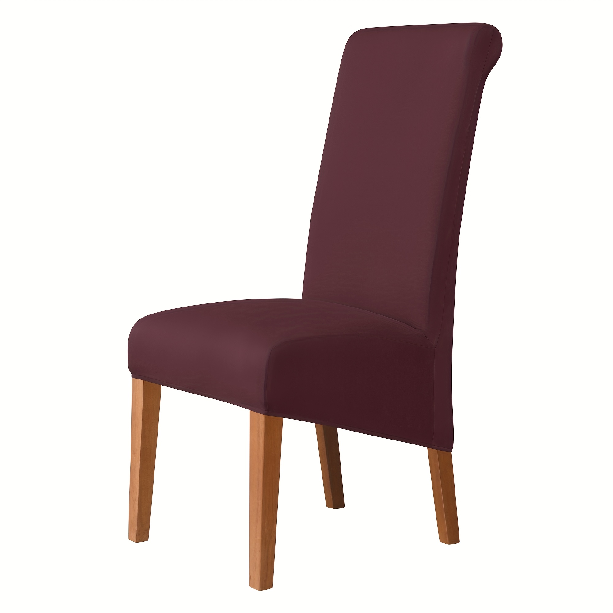 1pc Stretch Dining Chair Cover - Elastic Spandex/polyester Blend, High , , Machine Washable, Protects Chairs From , Fits Most Dining Rooms, Chair Covers For Dining Chairs