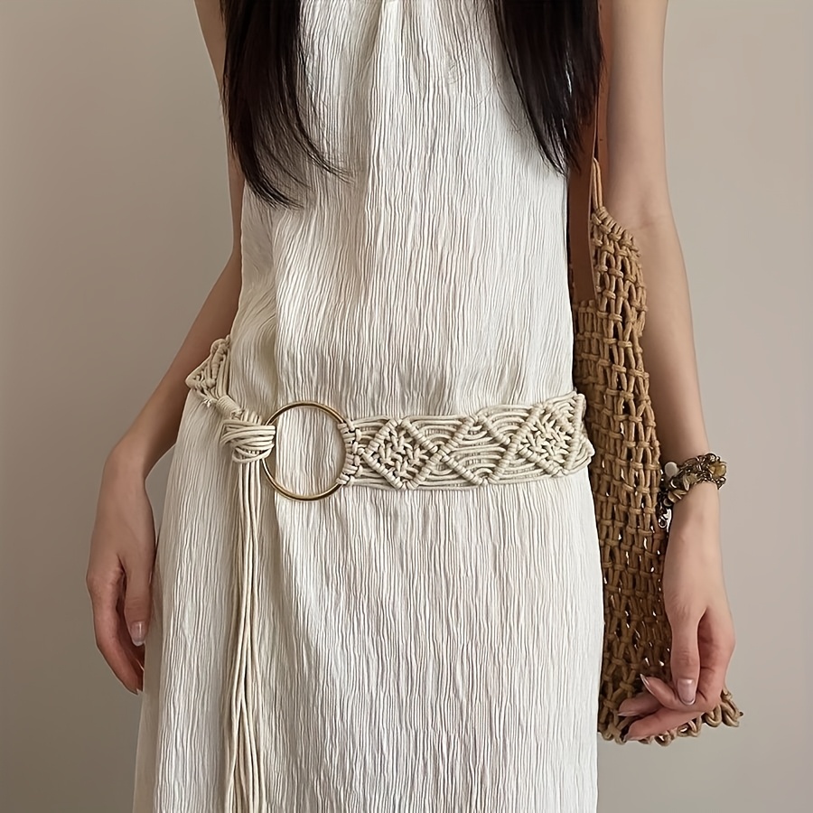 Bohemian Ethnic Style Waist Rope Women's 2026 High-end Sense Tie Belt