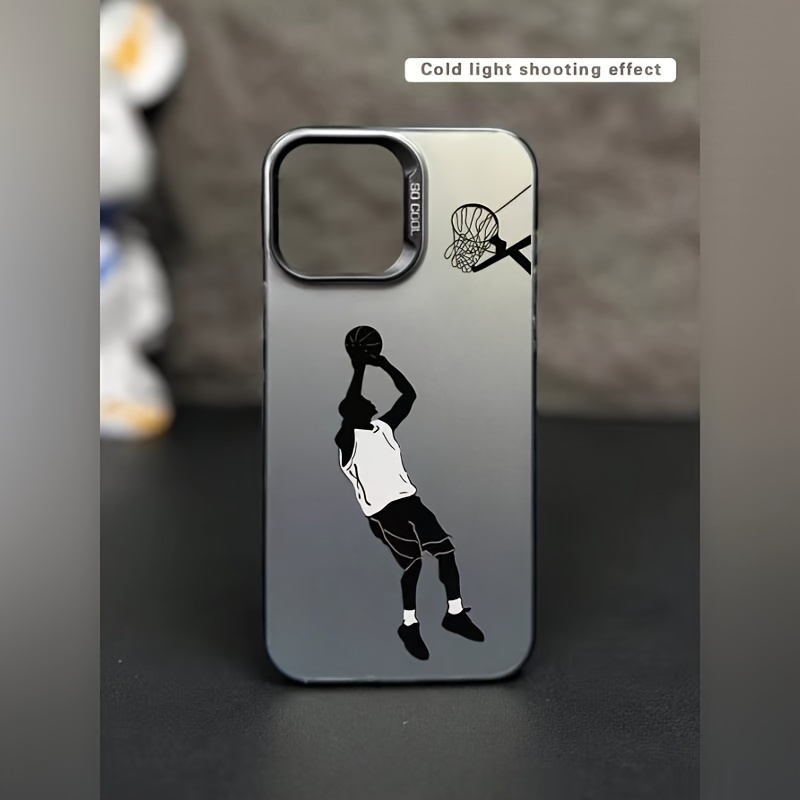 

Basketball Player Laser Silicone Case For Iphones - Shockproof Protective Cover With Cool Slam Design