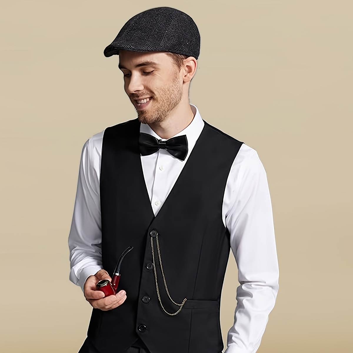 Bow Tie Roaring 20s Costume Men Good Time Sam Mens Roaring 20s