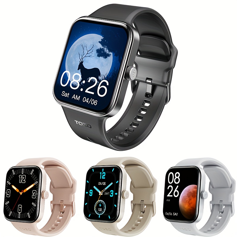 Smartwatch, Men's and Women's Fitness Tracker With Sleep Monitor, 100+ Exercise Modes, USB Charging, Android and iPhone Compatible - Image 2