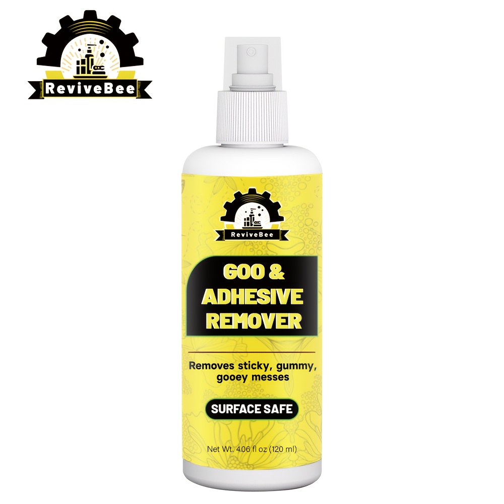 TEMU Goo And Adhesive Remover - A Surface- That Effectively Eliminates Stickers, Labels, Decals, Tape Residue, Chewing Gum, Grease, Tar, Crayon