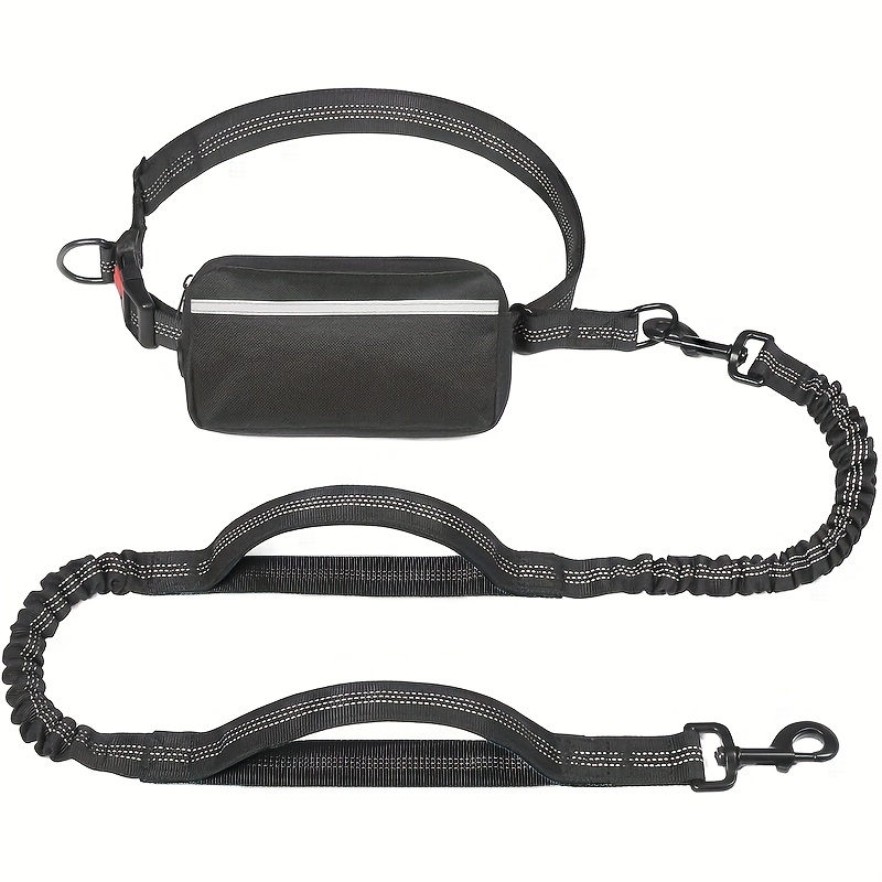 Portable Reflective Dog Leash with Waist Bag