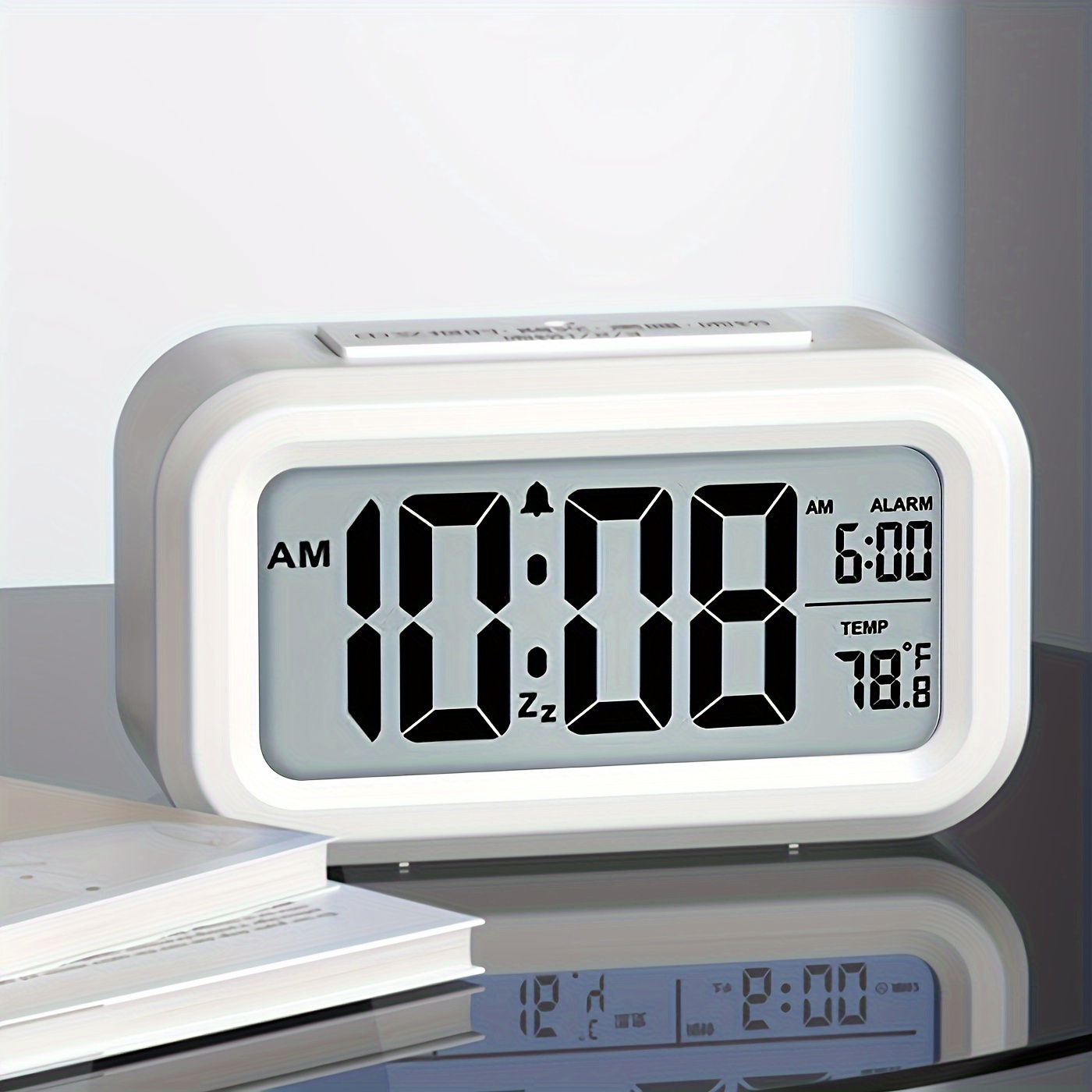 Despertador digital con batería, reloj despertador digital con LED