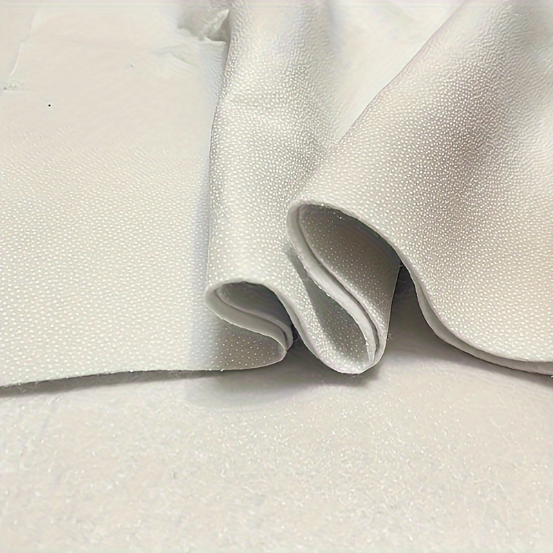 

1Pc Doublure en Coton Adhésif à Repasser, 6.35Oz Rembourrage de Tissu Simple Face pour Loisirs Créatifs, Sacs à Main & Sacs - Polyester Blanc, 50x100 cm