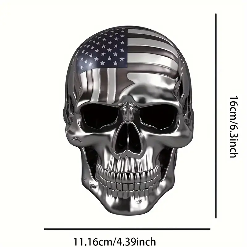 Kumprohu Metal Skull Car Sticker - Metal Decals Skull Badge Car Body Sticker | Skull Emblem Solid Metal Car Sticker Decal Car Skeleton Emblem Badge Heavy-Duty Kumprohu Metal Skull Car Sticker - Metal Decals Skull Badge Car Body Sticker | Skull Emblem Solid Metal Car Sticker Decal Car Skeleton Emblem Badge Heavy-Duty