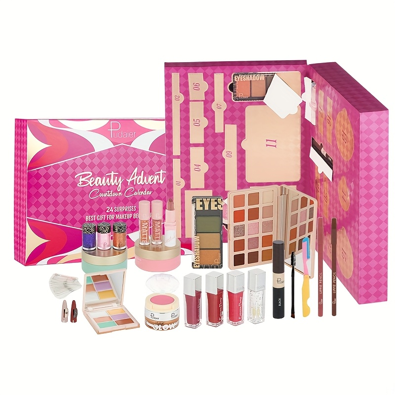 Wiederverwendbarer Beauty-Adventskalender – 24 Würfel Mit Kosmetik & Accessoires