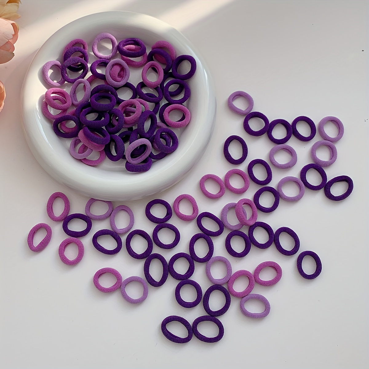 

Children's Purple Hair Ring That Does Not Hair, Small Girl Rubber Band, Girl Hair Rope, Baby Head Rope, New