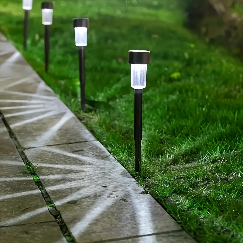 12-Pack Solar Garden Landscape Lights - Long-lasting Outdoor Lawn and Decorative Lights with IP44 Rating, Ideal for Pathways, Patios, Yards, Lawns, and Driveways