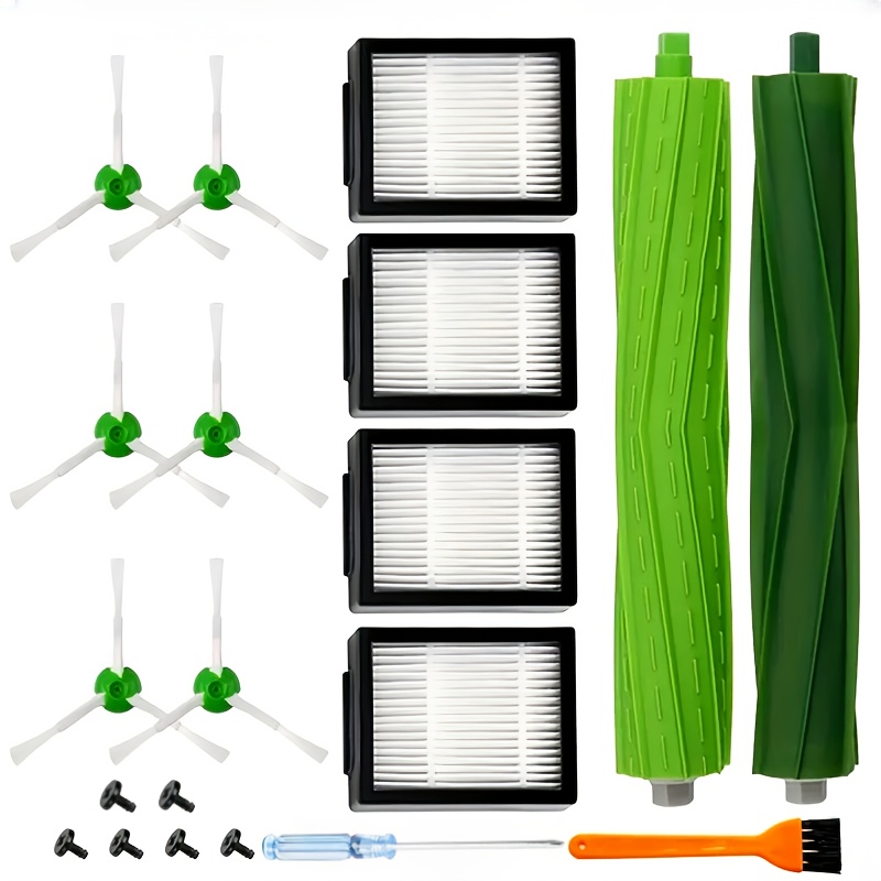 TEMU Kit d'accessoires pour aspirateur Irobot, compatible avec les modèles E5 E6 I8 I7 I6 I5 I4 I3 I1 J9 J8 J6 J5 Plus (Exclut les Combo J7+ & Combo