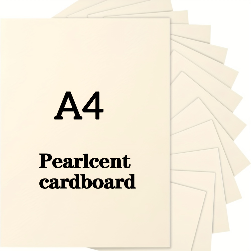 

Premium A4 Cardstock, 230gsm Heavyweight Pearlcent Paper For Wedding Invitations & Scrapbooking - 25 Sheets Pack