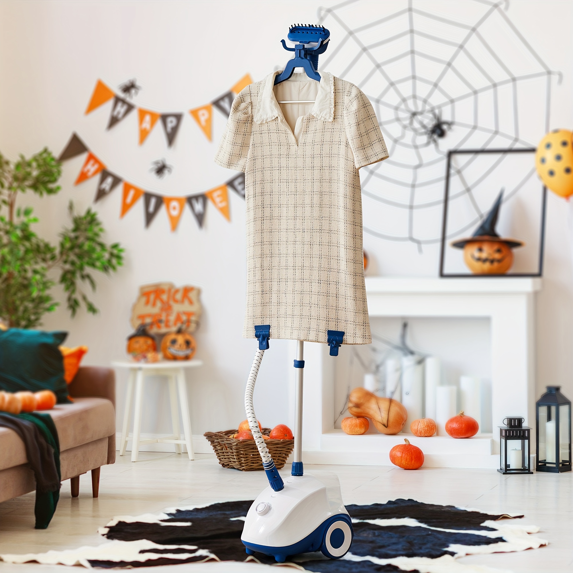 Professional Handheld Steam Ironing Machine with 1500W Powerful Steam,  45* Heat-Up, Min Large Water Tank, Adjustable Hanging Ir