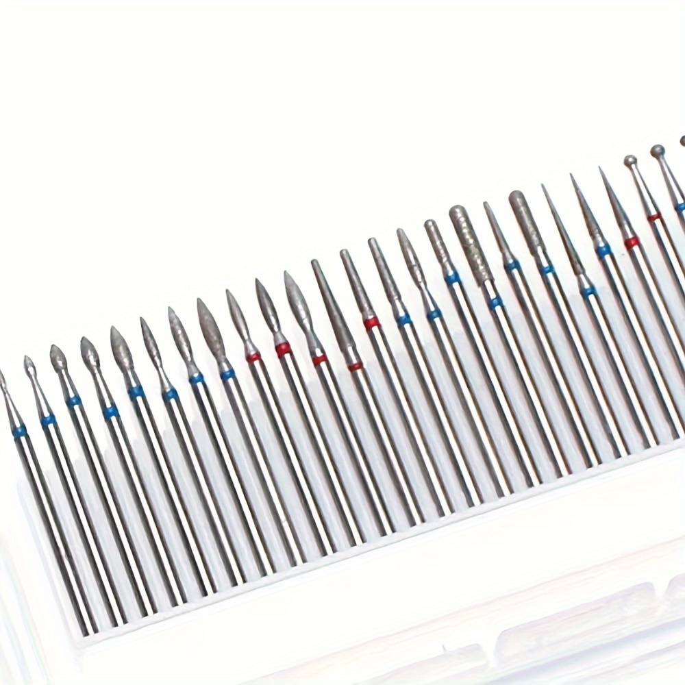 

30pcs/set Diamond Burr Nail Dandelion Drill Cutter, Used For Nail Repair Grinding Head Nail Art Tool Accessories