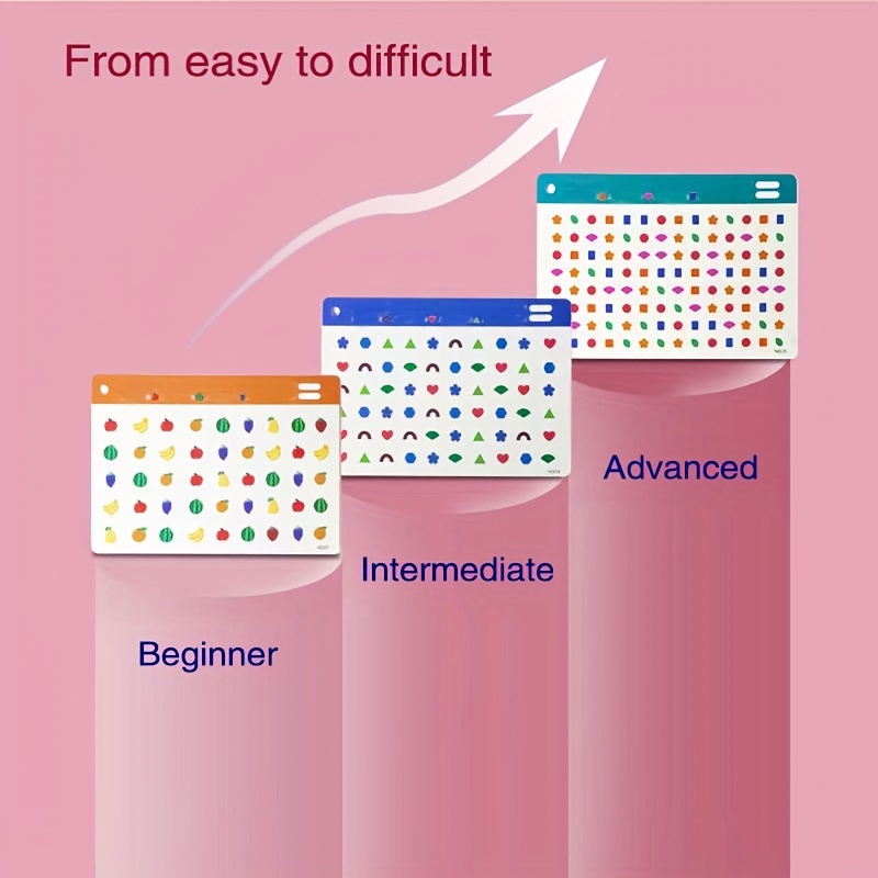 Concentration And Observation Training: Find The Same Game Cards - Fruits, Animals, And Letters - No Battery Required