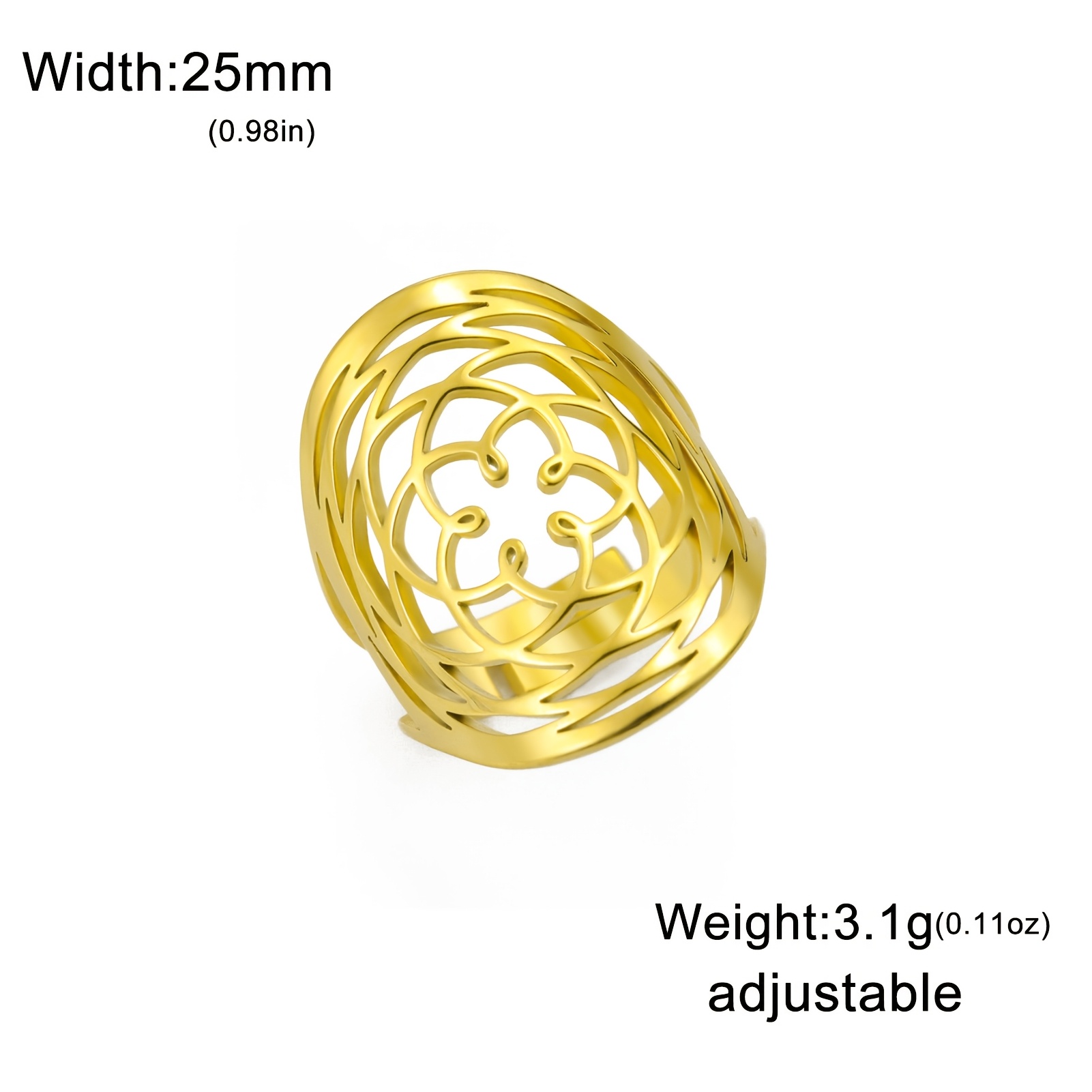 Exquisite Venus Rose Ring, Delicate Openwork Design