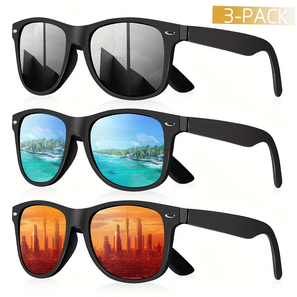 

Crixalis Polarized Square Fashion Glasses - Unisex, Vintage Style For Driving & Outdoor Adventures