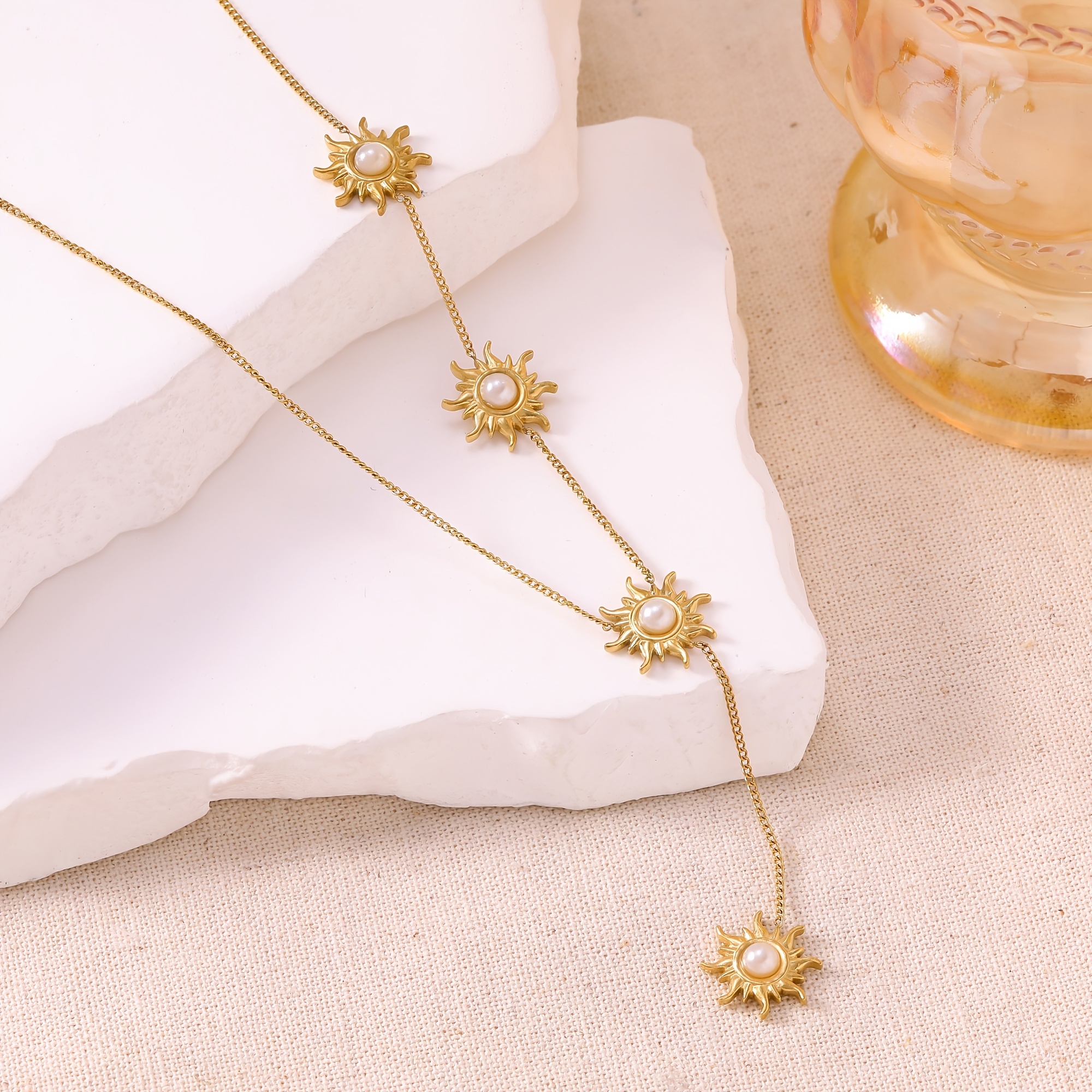 Women's Light-Luxury Octagonal Pendant Necklace, Comfortable Wear