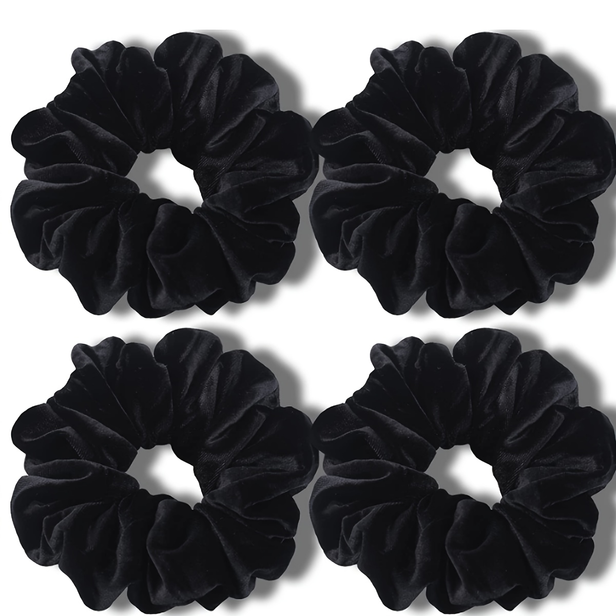 

Extra Large Women's Velvet Hair Scrunchies, Soft Oversized Elastic Bands, Elegant & Simple Hair Accessories