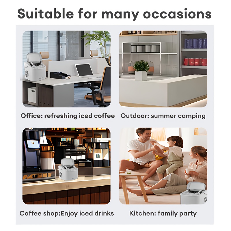 automatic lce maker machine fastportable intelligent lce cube maker for home kitchen appliance ice production spacesaving appliance modern kitchen tool   ice production   ice ice machine Product details 0