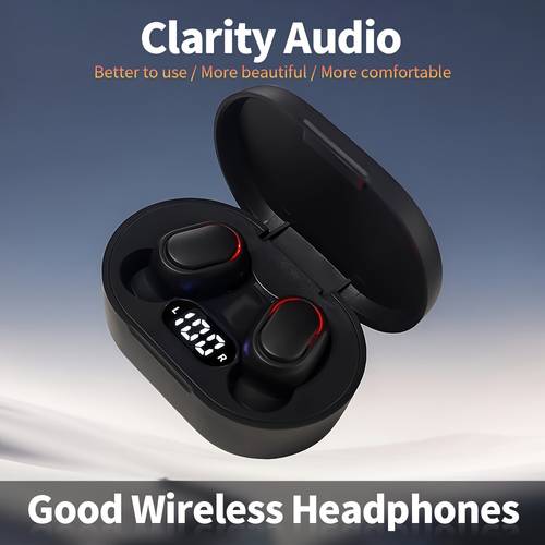 new wireless earbuds for 2025 featuring led display and designed for sports music and gaming compatible with ios and
