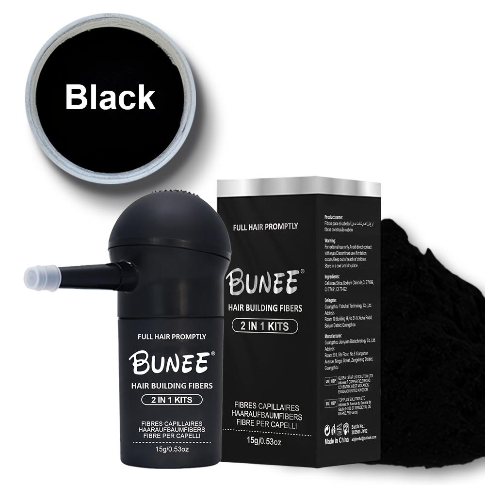 Fiber Powder + Spray Nozzle -one Hair Thickening Fiber Powder With Spray Nozzle, Without Assembly
