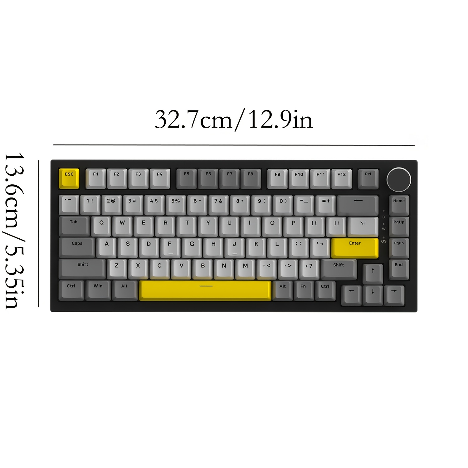 ak820 75 wired mechanical gaming keyboard volume knob - Temu
