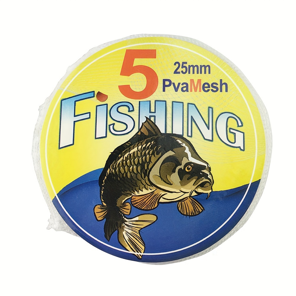 TEMU 1pc Fishing Pva Mesh Bait Bag For Carp Fishing - Stocking Bags For Pellets And Rigs - Essential Fish Tackle For Baiting And Catching More Fish