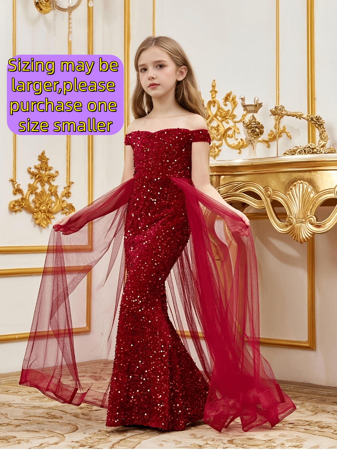 girls sequin dress Ivory/Silver Sequins V Back & Bow Plus Size Girls Dress 18.5 / Ivory/Silver main image 0