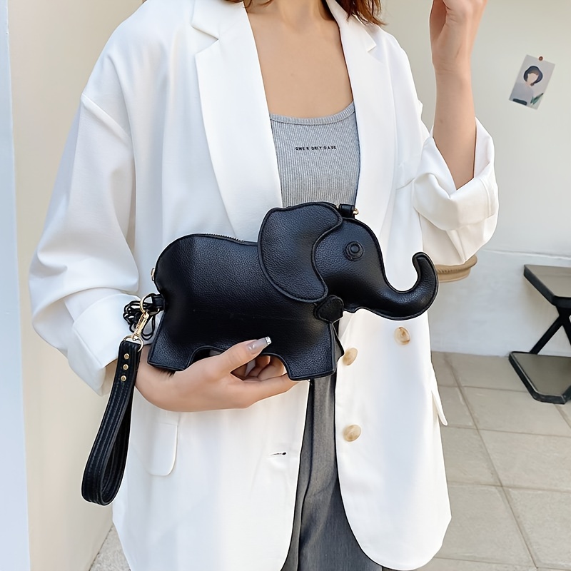 Super Fashionable Cute Trendy Versatile Elephant Shaped Single Shoulder Crossbody Bag