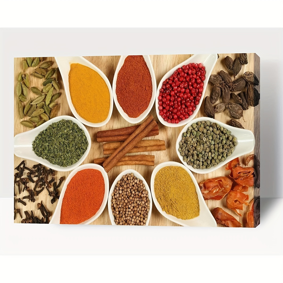 ( Framed) Kitchen Wall Decor Spoons Spices Canvas Art - Temu Australia