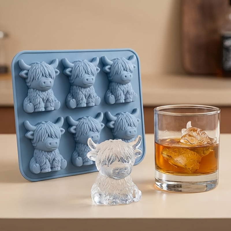 highland cow candle mold silicone candle mold cute cow ice mold diy candle making supplies craft gift silicone mold