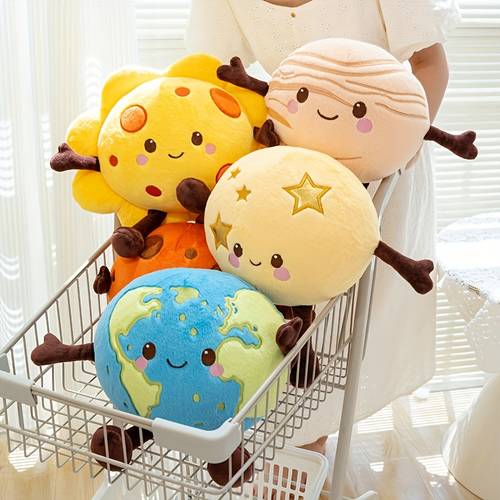 20cm 7 87in plush toy pillow earth saturn sun plush toy doll cute plush stuffed animal ideal for birthdays holidays and home decor creative interactive toy