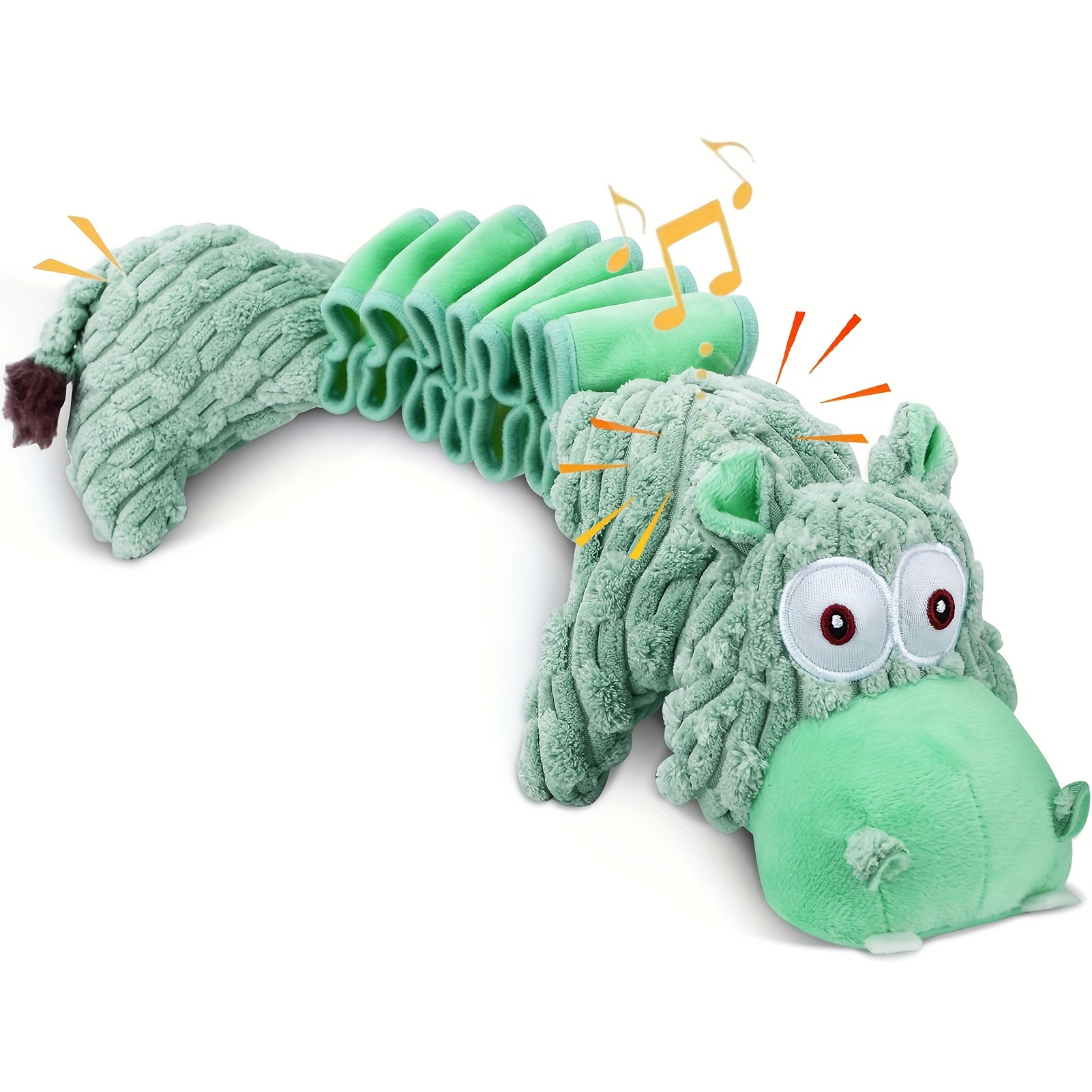 

Squeaky Plush Dog Toy In Light Green - Stretchy, Chew For All Breeds - Perfect Christmas Gift For Pets