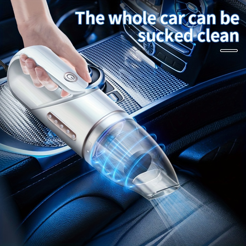 imagen del artículo aspiradora para coche, un dispositivo portátil compacto de 12    potencia para limpiar el pelo de mascotas en el interior de los vehículos,   para uso   y húmedo, sin batería