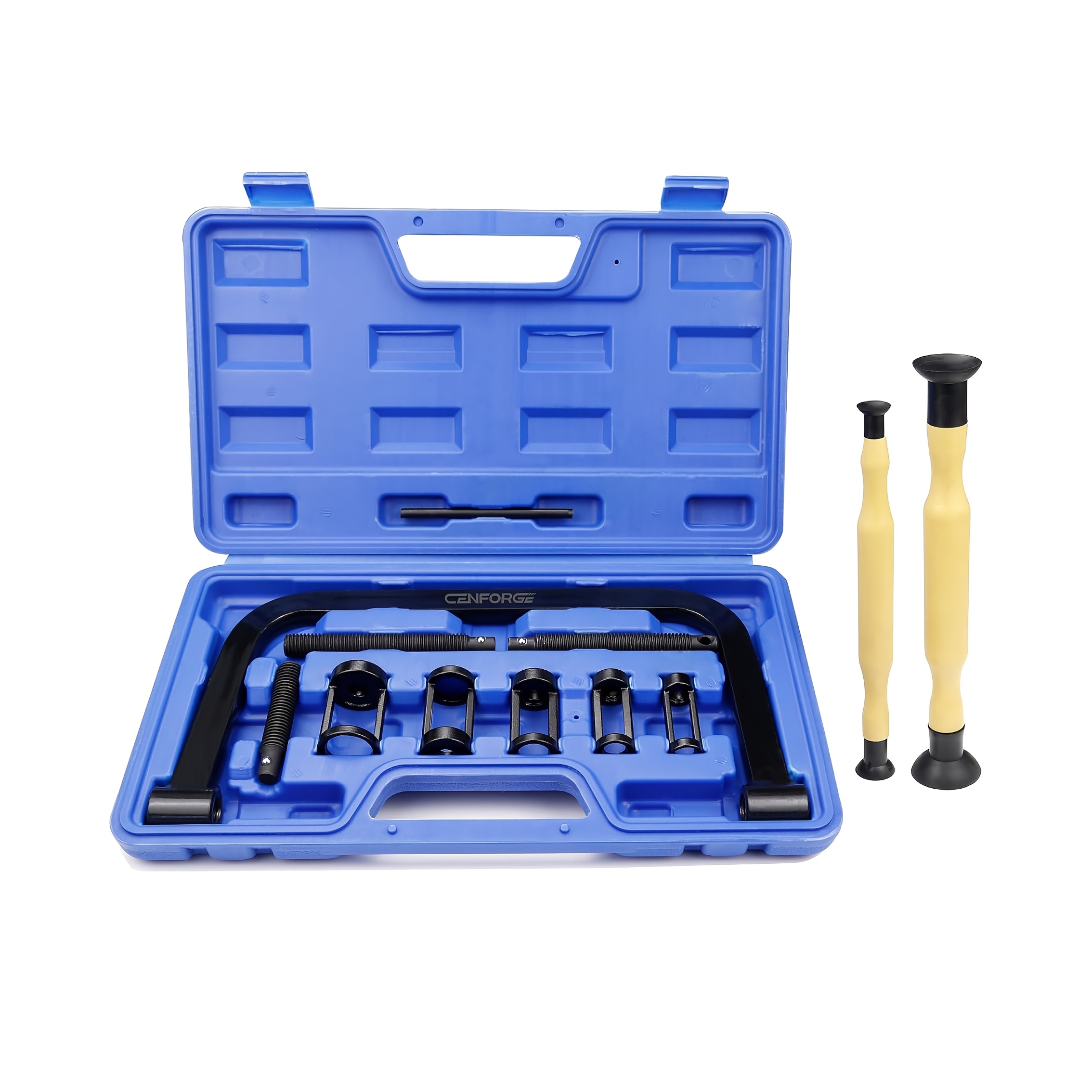 TEMU Valve Spring Compressor, Valve Spring Disassembly Tool With Solid , Push Adapter, Suitable For Motorcycles Atv, Equipment For Automobiles And