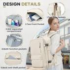 40l vacuum compression travel backpack airline approved durable nylon fits 17 laptop ideal for business hiking in black blue white backpack for travel