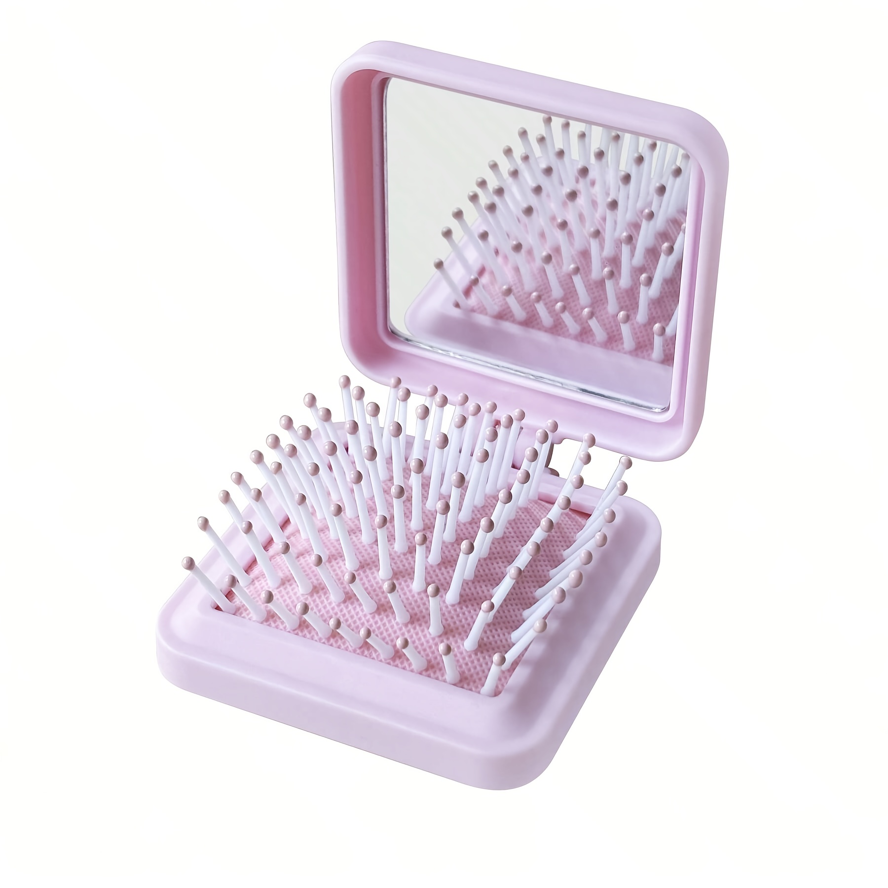 TEMU New Dopamine Colorful Airbag Comb Massage Smooth Hair Comb Wide Tooth -one 90% Off Stack Mirror Comb Portable Cushion Comb Suitable For Women