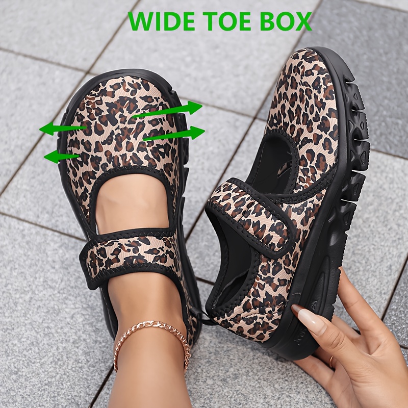 TEMU Women's Plus Size Wide Fit Casual Sneakers. Lightweight Soft Sole. Comfortable Breathable Mesh. Wide Toe Box. Strap Design. Suitable For Daily
