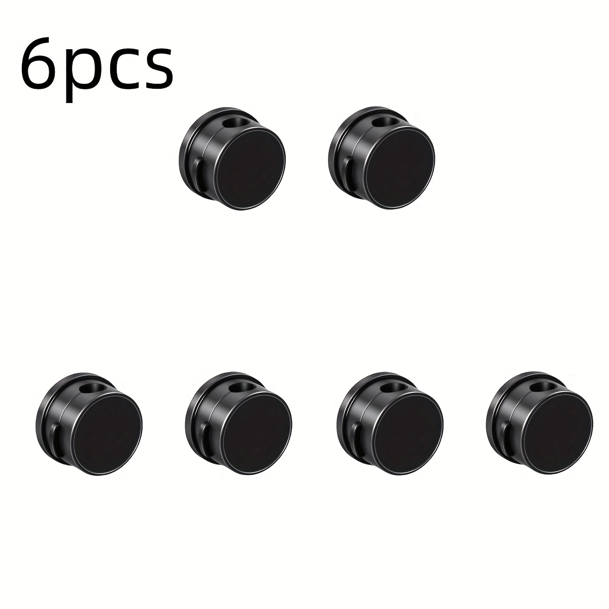 E-shop 6 Stück Drehbarer Magnetischer Kabel Organizer, Datenkabel Fixierer, Rutschfester Kabel Organizer, Desktop Handy Ladekabel Aufbewahrungsklemme,