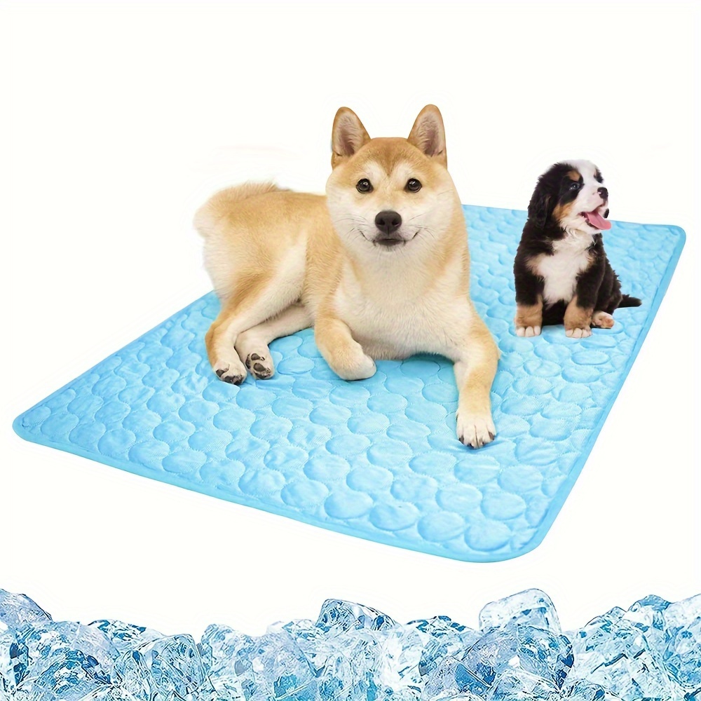 

Summer Dog Cooling Mat Cooling Pad For Pets Pad For Kennels, Crates, Cars, Indoor & Outdoor Ice Silk Mat Cooling Blanket Cushion Non-toxic Breathable Sleep Bed Beach