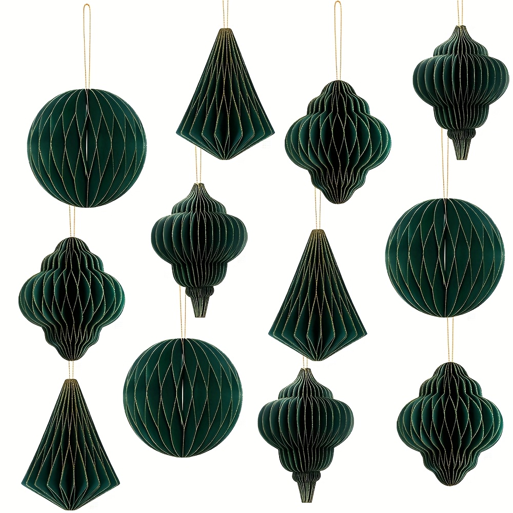 TEMU 12pcs Honeycomb Ornaments Bridal Shower Decorations For Bride, Wedding Decorations, Just Married Decorations, Brithday Party Decorations